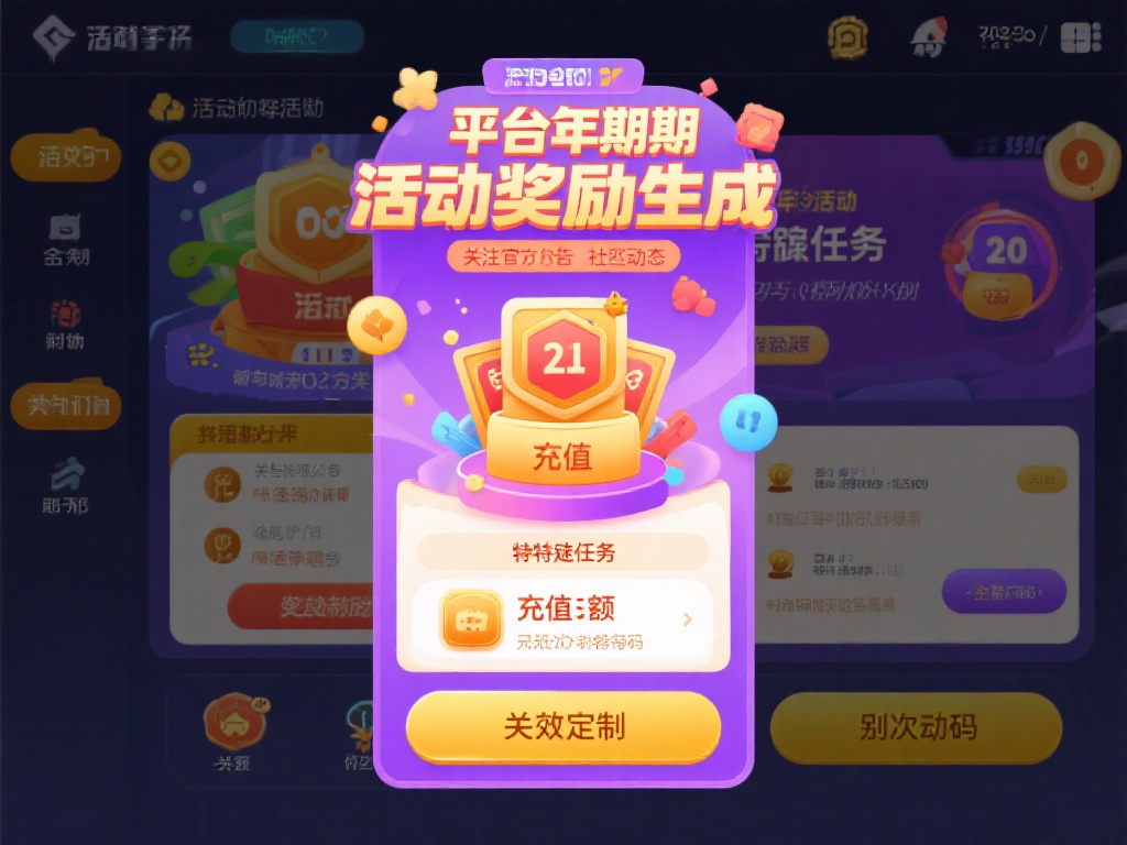 活动奖励生成
平台会定期推出一些活动，通过参与特